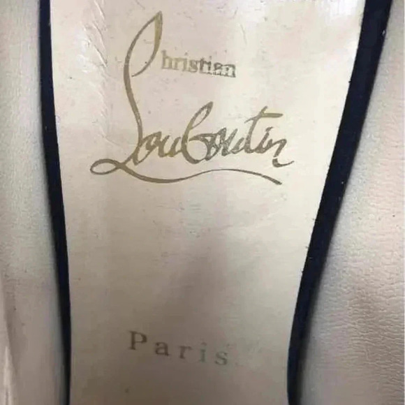 Christian Louboutin AUTHENTIC Black Suede Stiletto Heel Ankle Booties Size 38.5 - Picture 9 of 9